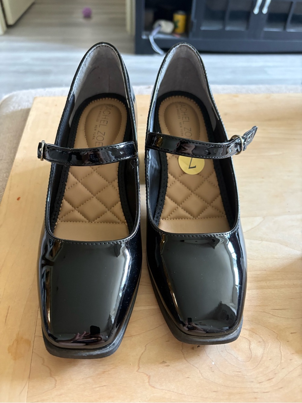 Rachel Zoe Black Patent Mary Jane Pumps